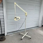 Vintage Dazor 8MC-300 Floating Magnifying Rolling Floor Light Fixture Works!!!. Fixed Price $199.95.