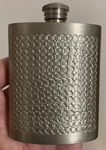 Rare Royal Pewter Thailand Hallmark 96% Tin Beautiful 4" Heavy Flask Screw Top. Fixed Price $59.95.