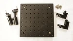 Thorlabs Optical Breadboard W/ (2) VC1 Clamp Mounts, Posts & AB90 Brackets. Fixed Price $625.00.