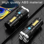 2 Pk Rechargeable Flashlight Never Need Batteries Usb 4-MODE Bright (two Pack). Fixed Price $23.99.