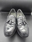 Stacy Adams Size 10 Slip On Shoes Tassels Snake Skin Black Loafers Men. Fixed Price $11.48.