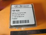 Optical Newport Metallic Filter 1" Diameter B270 0.1 633 Nm Laser Optics BIN#D7. Fixed Price $99.00.