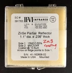 Ii-vi Infrared Znse Partial Reflector 1.1" X .236" (41-162606-02) Mounted. Fixed Price $40.00.