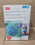 Case Of 120 3M 1860S N95 Small Particulate Respirator And Surgical Mask. Fixed Price $25.00.