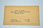 New Rare Eo Edmunds Optics Double Concave Lens 10.5MM Dia X -9MM Fl # 94-755. Fixed Price $24.99.