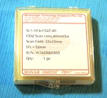 F-theta Scan Lens, ZNSE,40MM Diam, 35MM Field, 52MM Fl, CO2 Laser Marking New. Fixed Price $40.00.