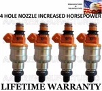 Hole Nozzle High Flow Upgrade Set Of Fuel Injectors For Mitsubishi Ram 2.4L. Fixed Price $139.00.