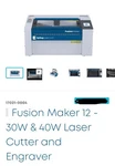 2023 Epilog Fusion 12 -30 Watt CO2 Laser, Excellent Condition, Less Than 50HRS. Fixed Price $10000.00.