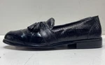 Stacy Adams Men's Black Genuine Snake Slip-on Loafers Size 9. Fixed Price $29.99.
