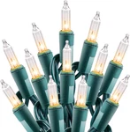 Clear Christmas String Lights 100 Count 20 Feet Incandescent Bulb Mini Fo. Fixed Price $21.33.
