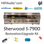Sherwood S7900 Restoration Recap Repair Upgrade Rebuild Kit Fix Filter Capacitor. Fixed Price $165.00.