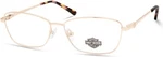 Harley Davidson HD0560 Rose Gold 028 Cat Optical Eyeglasses Frame 53-14-140. Fixed Price $99.60.