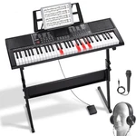 Vevor 61 Digital Keyboard Piano Electric Portable With Adjustable Stand. Fixed Price $88.90.