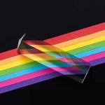 Optical Triangular Prism Crystal Glass Science Light Spectrum Physics Teaching. Fixed Price $8.50.