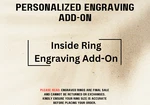 Apollo Bands High-quality Personalized Laser Engraving Services For Inside Ring. Fixed Price $20.00.
