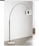 Floor Lamp Arc Marble Base George Kovacs Polished Chrome Open Box ITEM-$600+LIST. Fixed Price $248.00.