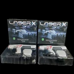 Laser X Tag Game Two Blasters & Receiver Vests Players Up To 200 Ft Full Color. Fixed Price $32.97.