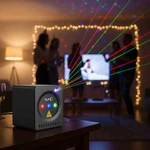 Mini Portable Rgb Laser Light Projector With Sound Activation For Parties. Fixed Price $125.40.