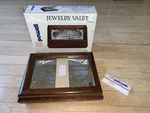 Vtg Powell Dresser Top Jewelry Box Ship Anchor Nautical Theme Wood Glass Mirror. Fixed Price $19.99.