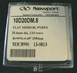 Newport 10D20DM.8 - 1" Laser Line Dielectric Flat MIRROR,1/10 WAVE,1350 Nm. Fixed Price $99.00.