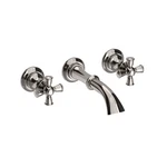 Newport Brass 3-2441/15 Wall-mount Cross Handle Lav Faucet Trim Set, Pol. Nickel. Fixed Price $222.49.