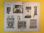 1890 German Engraving Of Gas Illumination Victorian Industrial Scientific C24-2. Fixed Price $16.90.