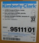 Kimberly-clark Ref: 95111 Ultra Surgical Gown Large Aami Level Box Of 32. Fixed Price $99.99.