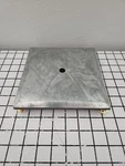 7-1/2" Solid Aluminum Lamp Base W/ Four Feet 6.5" Flat For Slab. Fixed Price $19.99.