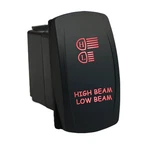 High Beam Low 639R2 Rocker Switch 12V Laser Led Red On-off-on 20A. Fixed Price $15.50.