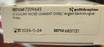 Smith & Nephew Vulcan Micro Ligament Chisel 7209645. Fixed Price $25.00.