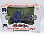 Transforming Robot Radio Controlled To Racecar Blue. Fixed Price $15.74.
