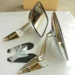 Peugeot 504 Saloon Cabriolet Coup Pickup Black Chrome Fender Mirror Square X2. Fixed Price $79.98.