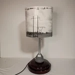 Lewis + Clark Table Lamp Industrial Power Line Utility Theme Porcelain Insulator. Fixed Price $179.99.