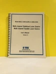 Etek Model MSLS-1000, MTLS-1300/1550 Stabilized/tunable Laser Source User Manual. Fixed Price $39.99.