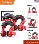 Universal D-ring Shackle Set With 2 Years Warranty Off-road Recovery Gear. Fixed Price $62.29.