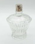 Glass Perfume Bottle Sterling Silver Screw Top Hallmark London Thomas Perry 1947. Fixed Price $33.57.