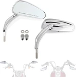 Fovplue Handlebar Mount Mirrors, 5/16 24 Unf Threads Rearview Chrome. Fixed Price $72.50.