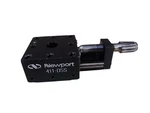 Newport 411-05S Miniature Linear Stage, Ball Bearing, 0.5 In. Travel 8-32. Fixed Price $70.00.