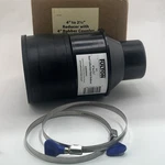 Fulton 4" 2-1/2" Reducer & Dust Control Flex Cuff W/ Turnkey Hose Clamps. Fixed Price $17.99.