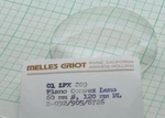 Plano-convex Lens 60 MM/2.36" Diameter 120 MM/4.73" Fl Melles Griot 01 Lpx 209. Fixed Price $15.00.