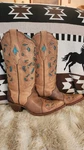 Corral Vintage Line Laser Tooled Cut Out Turquoise Insets C1620 Cowboy Boots. Fixed Price $189.00.