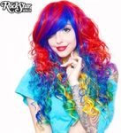 Rainbow Hair Prism Wig Rockstar 00218. Fixed Price $70.00.